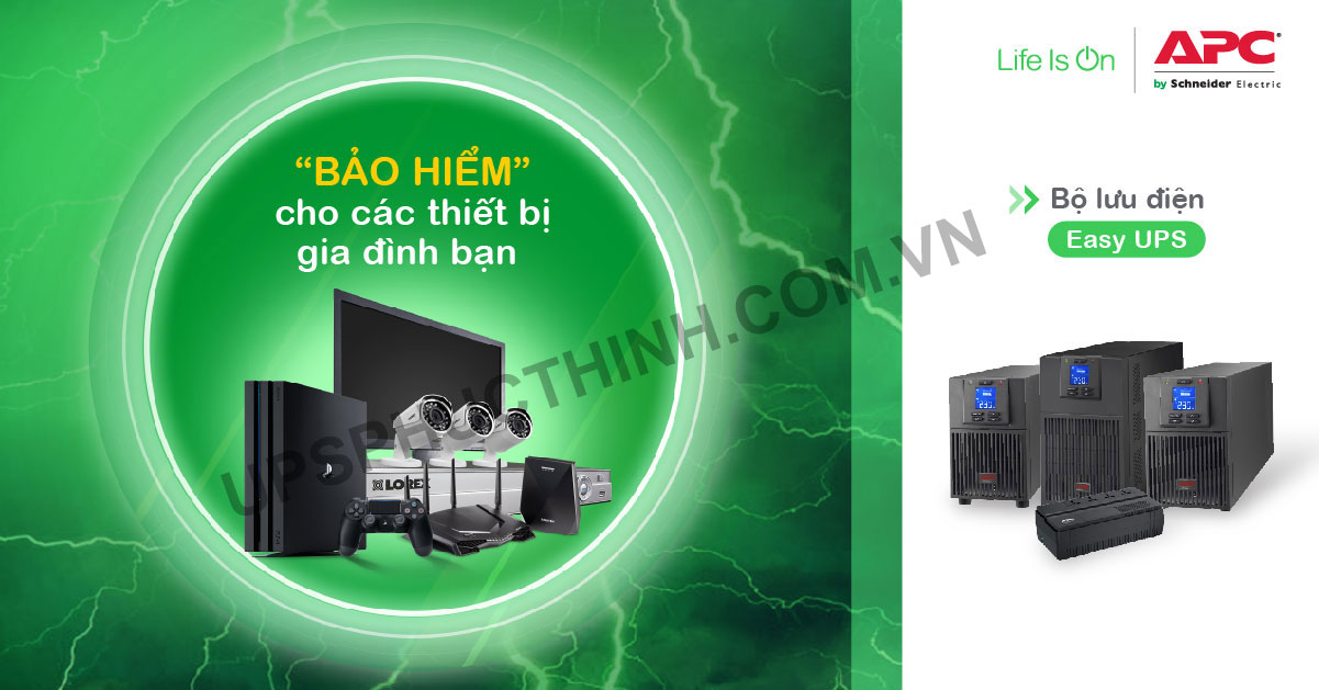 Bộ lưu điện ups "Bảo vệ cho các thiết bị gia đình bạn"
