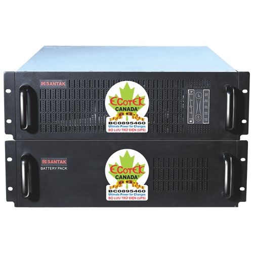 Bộ lưu điện UPS Santak True Online 6KVA Rackmount - Model C6KR
